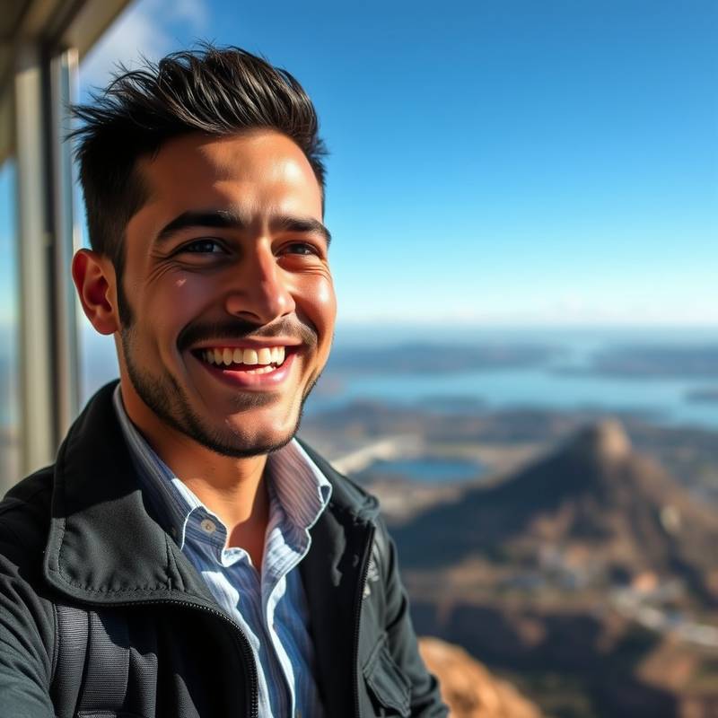 Retrato de Javier Martínez, Especialista en Marketing Digital de Viajes Élite, con una expresión creativa y entusiasta